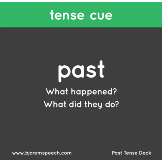 BJOREM REGULAR PAST TENSE VERBS