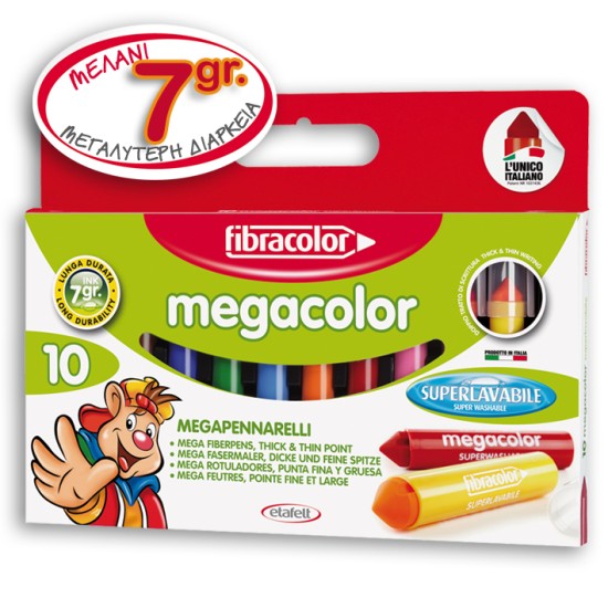 ΜΑΡΚΑ∆ΟΡΟΙ ΧΟΝΤΡΟΙ MEGACOLOR / 10τμχ
