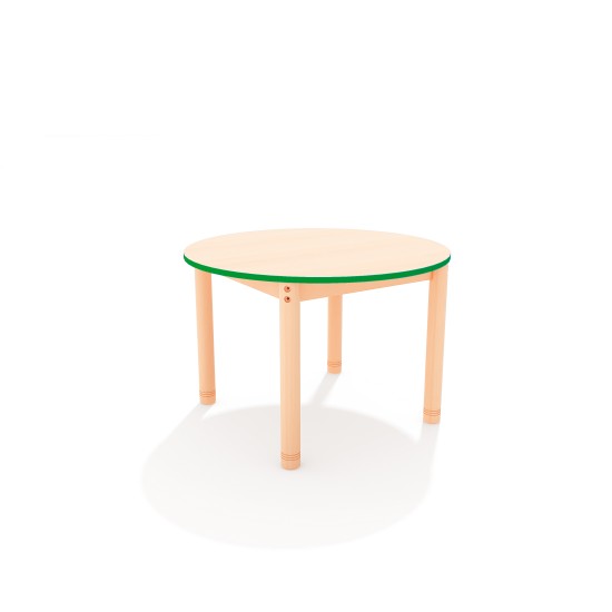 ΤΡΑΠΕΖΙ ΣΤΡΟΓΓΥΛΟ CLASSIC WOOD NATURA - ΠΡΑΣΙΝΟ