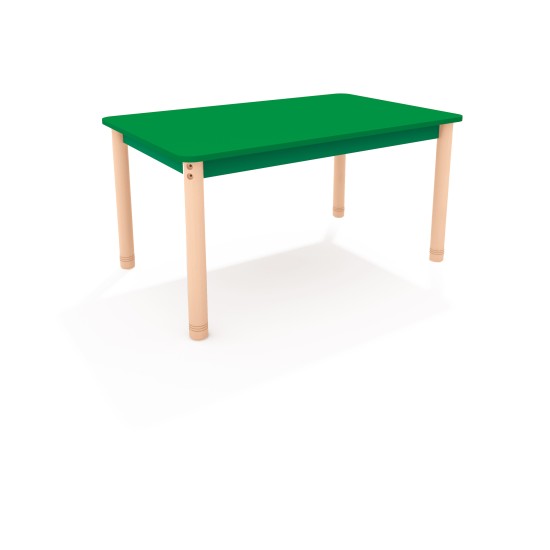 ΤΡΑΠΕΖΙ ΠΑΡΑΛΛΗΛΟΓΡΑΜΜΟ CLASSIC WOOD COLORI - ΠΡΑΣΙΝΟ
