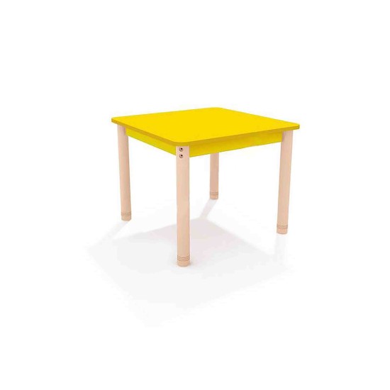 ΤΡΑΠΕΖΙ ΤΕΤΡΑΓΩΝΟ CLASSIC WOOD COLORI - ΚΙΤΡΙΝΟ