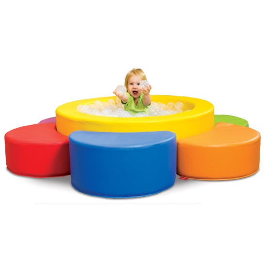 ΠΙΣΙΝΑ ΜΕ 500 ΜΠΑΛΑΚΙΑ SOFTPLAY BALL POOL FLOWER