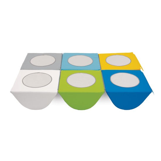 MIRROR TRIANGLES FOAM OBSTACLE COURSE