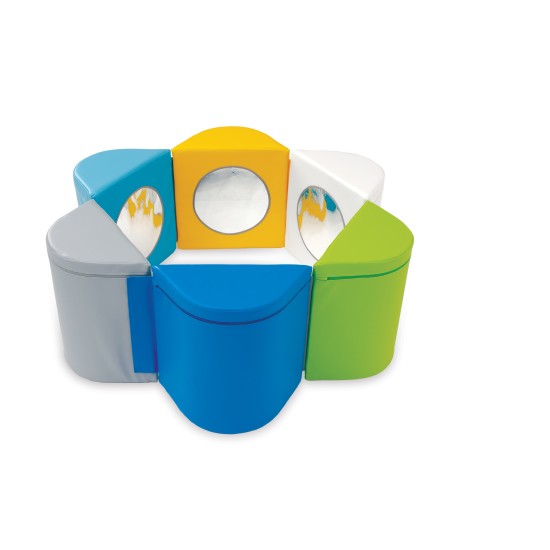 MIRROR TRIANGLES FOAM OBSTACLE COURSE