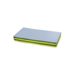 FOLDING GYMNASTIC MATTRESS – LIME & GREY
