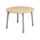 ΤΡΑΠΕΖΙ ΣΤΡΟΓΓΥΛΟ CLASSIC STEEL NATURA – ΟΞΙΑ
