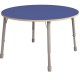 ΤΡΑΠΕΖΙ ΣΤΡΟΓΓΥΛΟ CLASSIC STEEL COLORI ΜΑΧΙ - ΜΠΛΕ