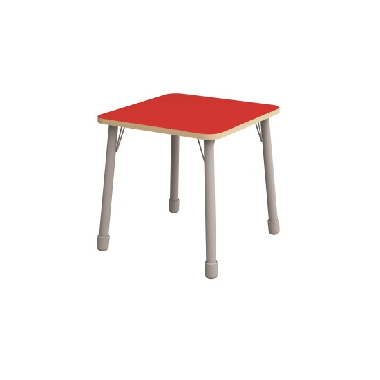 ΤΡΑΠΕΖΙ ΤΕΤΡΑΓΩΝΟ CLASSIC STEEL COLORI - ΚΟΚΚΙΝΟ