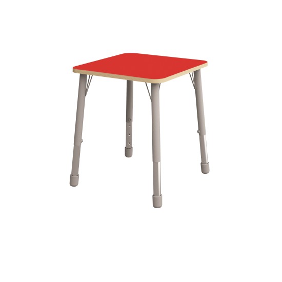 ΤΡΑΠΕΖΙ ΤΕΤΡΑΓΩΝΟ CLASSIC STEEL COLORI - ΚΟΚΚΙΝΟ