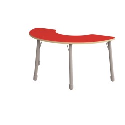 ΤΡΑΠΕΖΙ BANANA ΗΜΙΚΥΚΛΙΚΟ CLASSIC STEEL COLORI - ΚΟΚΚΙΝΟ