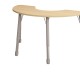 ΤΡΑΠΕΖΙ BANANA ΗΜΙΚΥΚΛΙΚΟ CLASSIC STEEL NATURA - ΟΞΙΑ