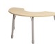 ΤΡΑΠΕΖΙ BANANA ΗΜΙΚΥΚΛΙΚΟ CLASSIC STEEL NATURA - ΣΗΜΥΔΑ