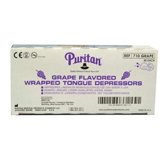 ΓΛΩΣΣΟΠΙΕΣΤΡΑ ΜΕ ΓΕΥΣΗ ΣΤΑΦΥΛΙ - FLAVORED TONGUE DEPRESSORS GRAPE