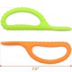 DUO TEXTURED LOOP SENSORY SPOONS GREEN/ORANGE