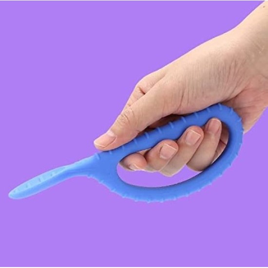DUO TEXTURED LOOP SENSORY SPOONS BLUE/RED