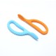 DUO TEXTURED LOOP SENSORY SPOONS ORANGE/LIGHT BLUE