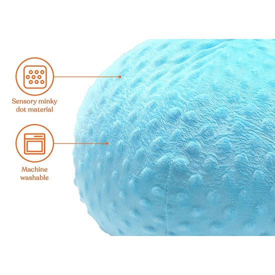 ΑΙΣΘΗΤΗΡΙΑΚΟ ΜΑΞΙΛΑΡΙ ΒΟΤΣΑΛΟ ΜΕ ΔΟΝΗΣΗ VIBRATING SENSORY PILLOW BLUE