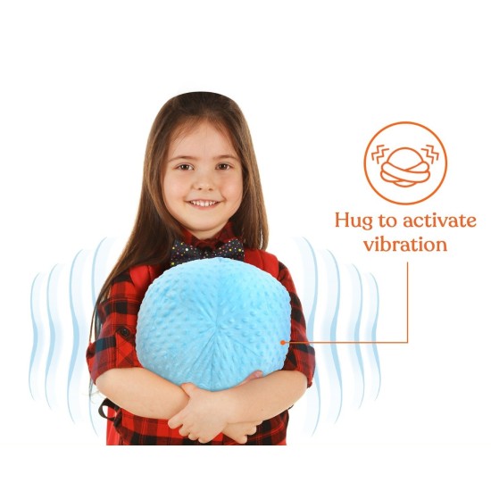 ΑΙΣΘΗΤΗΡΙΑΚΟ ΜΑΞΙΛΑΡΙ ΒΟΤΣΑΛΟ ΜΕ ΔΟΝΗΣΗ VIBRATING SENSORY PILLOW BLUE