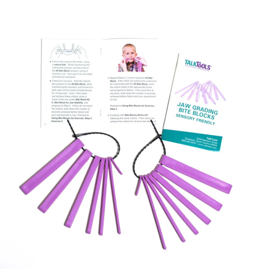 ΣΕΤ TALK TOOLS JAW GRADING BITE BLOCKS PURPLE