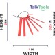 ΣΕΤ TALK TOOLS JAW GRADING BITE BLOCKS RED
